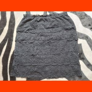 Forever 21 black lace skirt